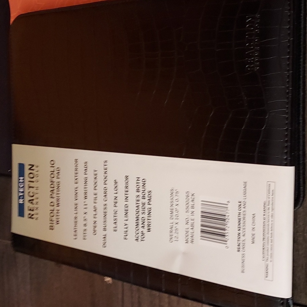 Kenneth Cole r-tech reaction bifold portfolio *missing writing pad